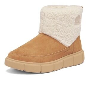 SOREL EXPLORER III SLIP-ON COZY WATERPROOF BOOTIE SUEDE TAWNY SIZE 7